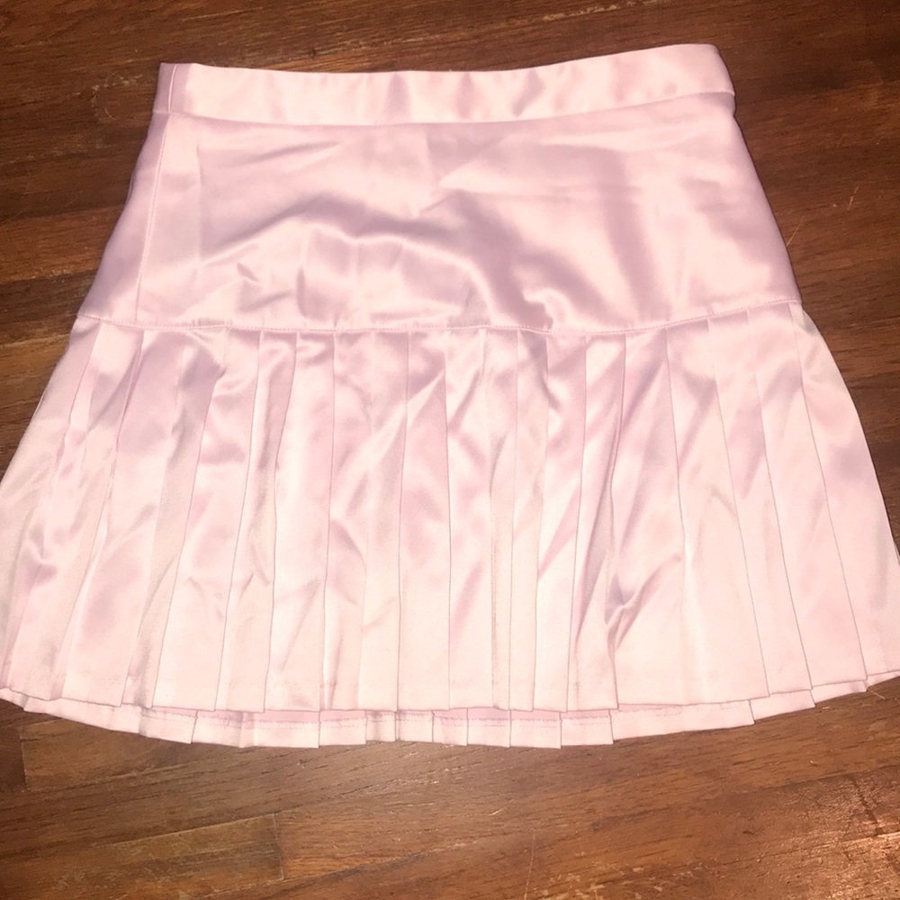 Shimmer pink tennis skirt
